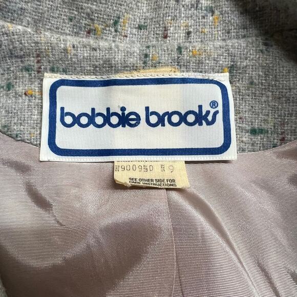 Vintage Bobbie Brooks Gray Union Made Blazer Size 9 - Picture 4 of 6